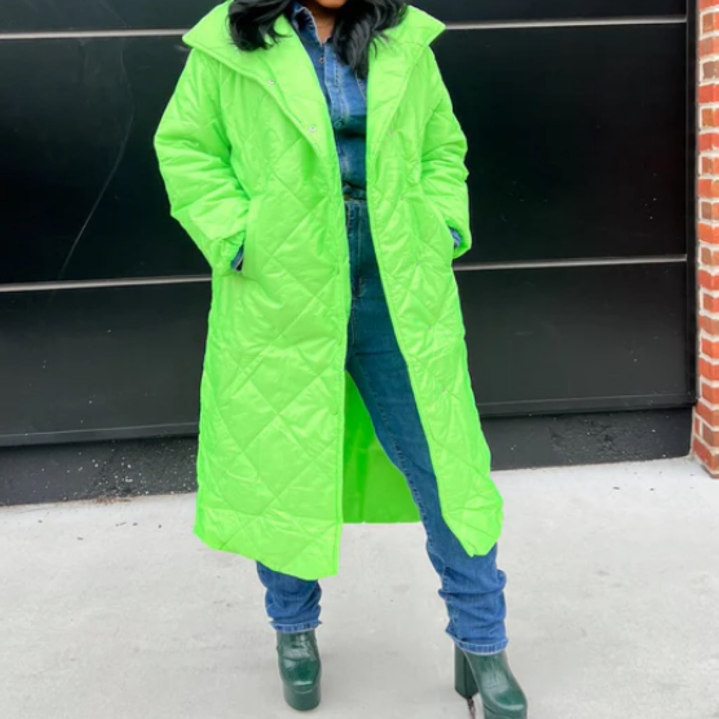 Neon Green Coat