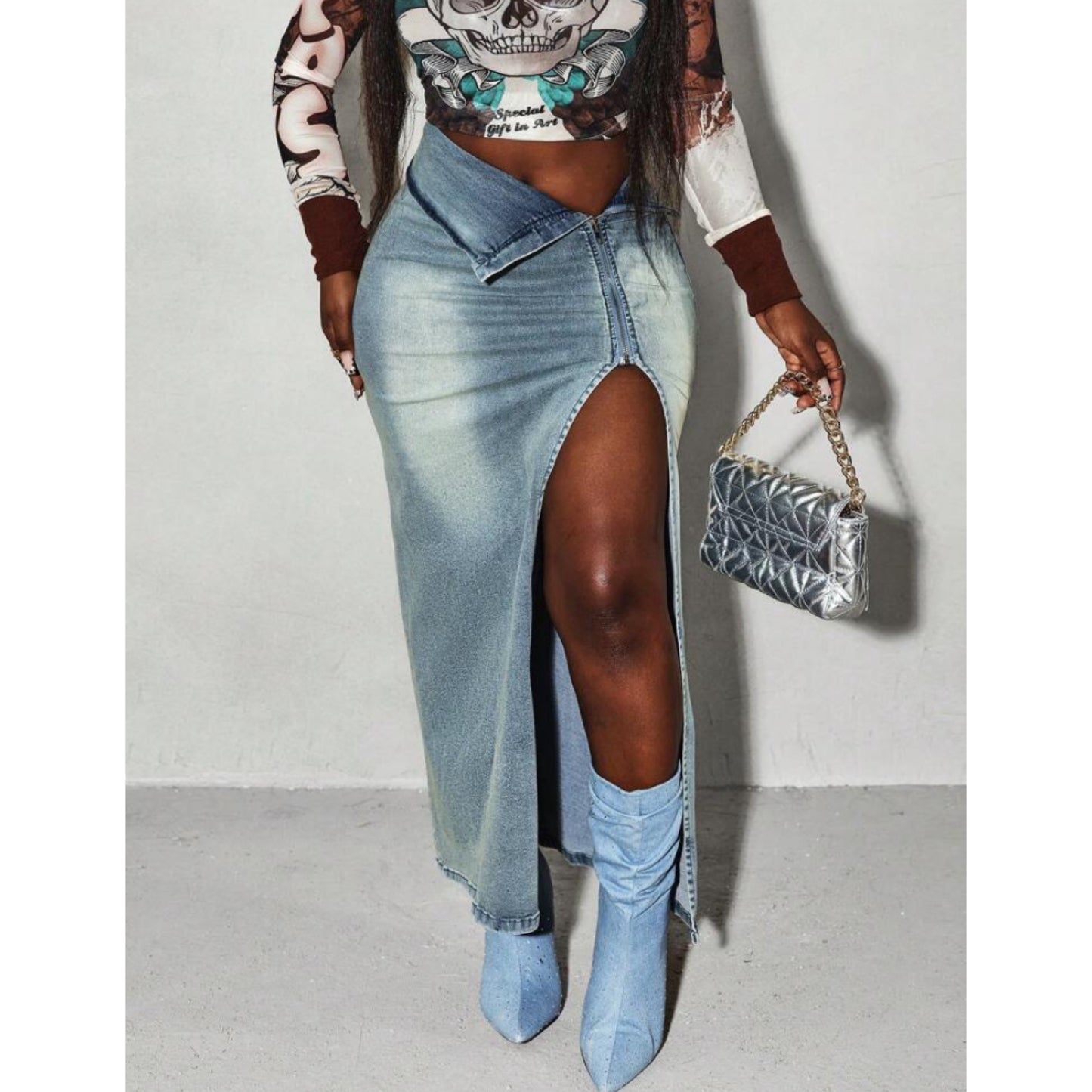 Brooklyn Denim Skirt