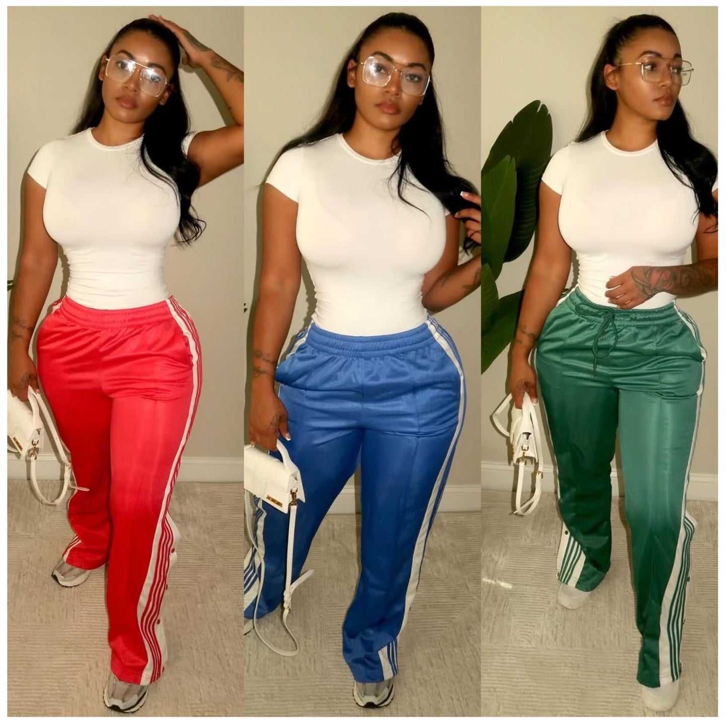 (A6) Track Pants Green