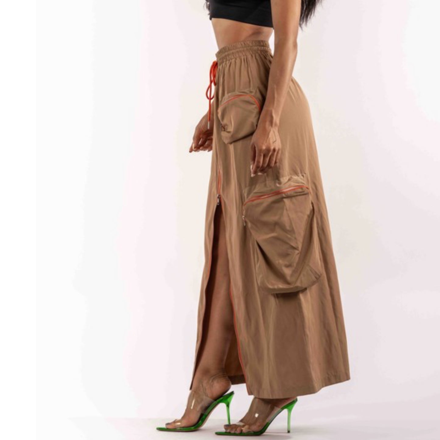 (AAAAA) Cargo Skirt Mocha