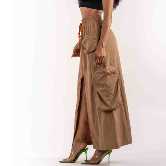 (AAAAA) Cargo Skirt Mocha