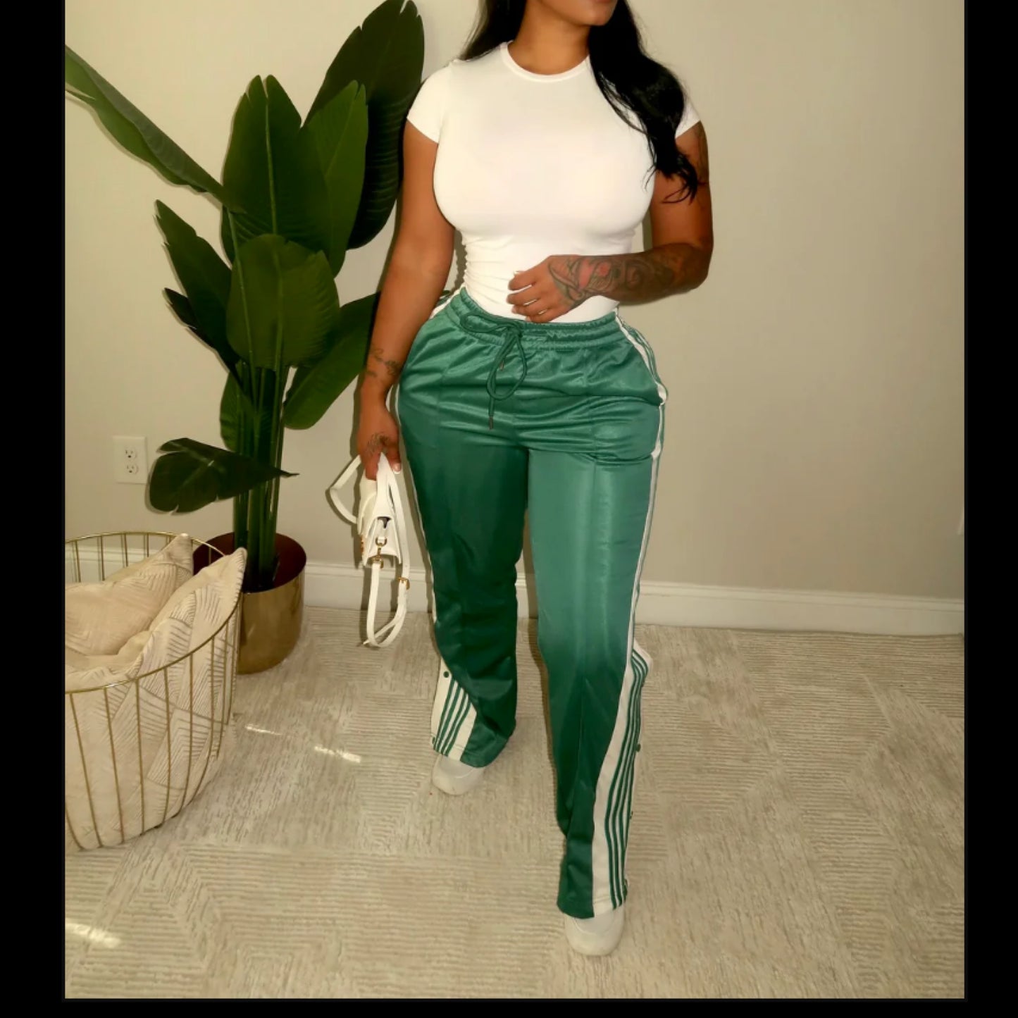 (A6) Track Pants Green