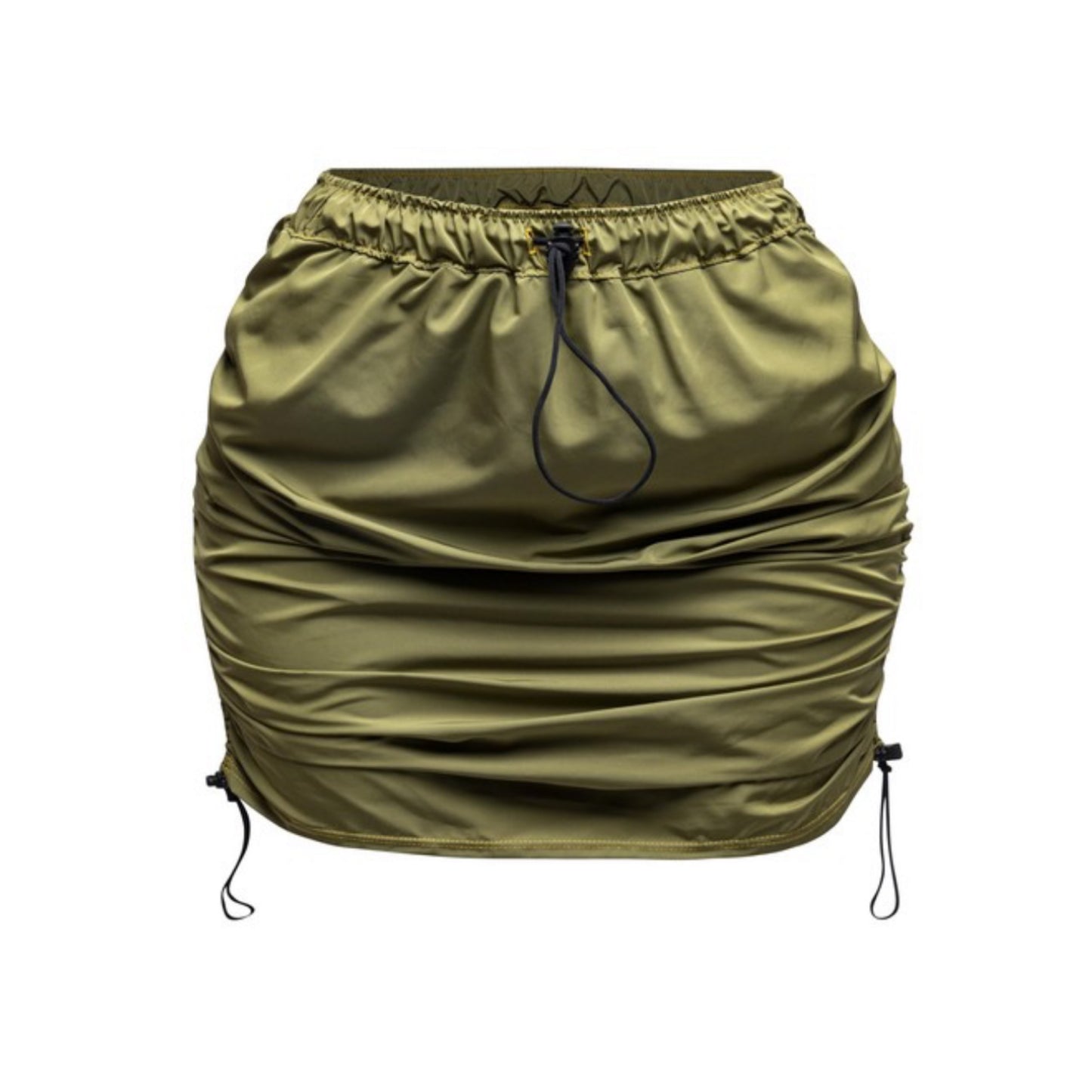 (A) Army Green Cargo Mini Skirt